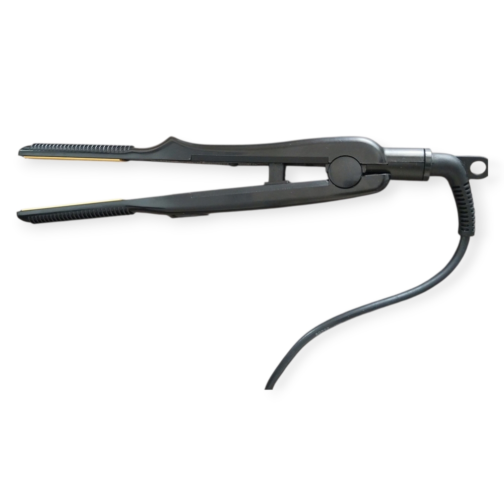 Professional Hair Straightener Flat Iron Ceramic Adjustable Heat Black New Open